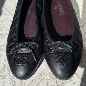 Chanel Quilted Ballet Flats